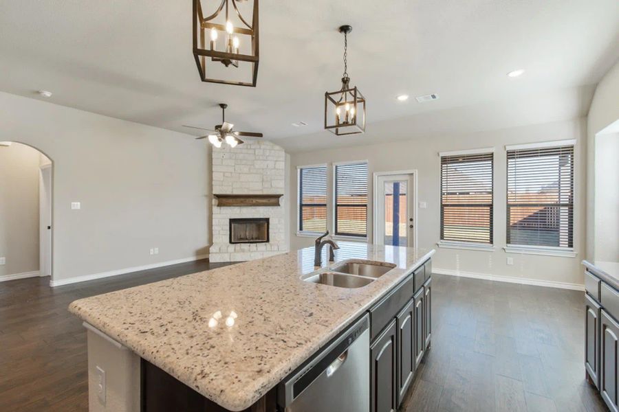 Kitchen | Concept 2440 at Hulen Trails in Fort Worth, TX by Landsea Homes