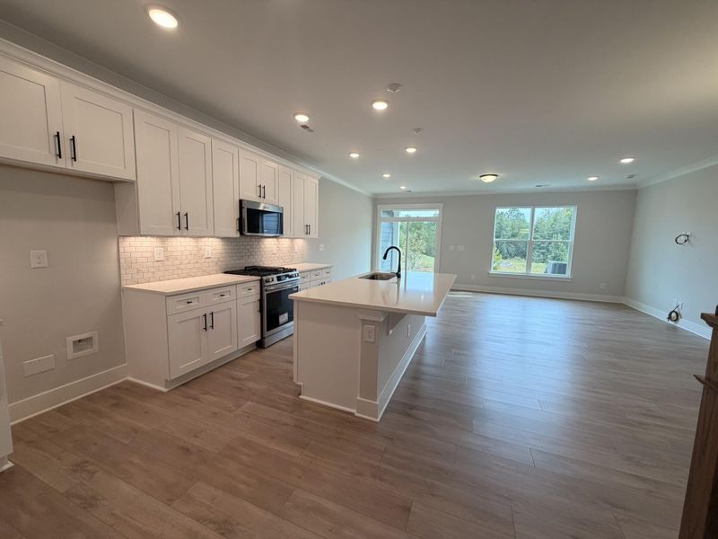 Furnished interior view inside a new home in Blythe Mill Townhomes, Waxhaw (Image 6).