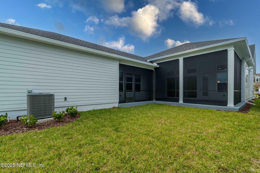 Exterior details and patio area of a home in Seven Pines 50' Rear Entry, Jacksonville (Image 41).