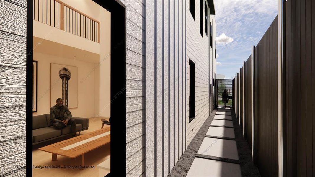 Exterior details and patio area of a home in , Dallas (Image 3).