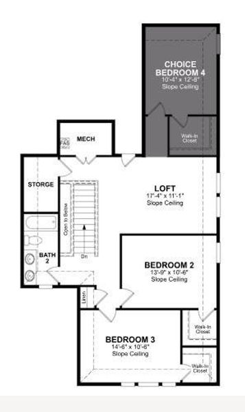 Beazer Homes Churchill Lantana Floorplan.