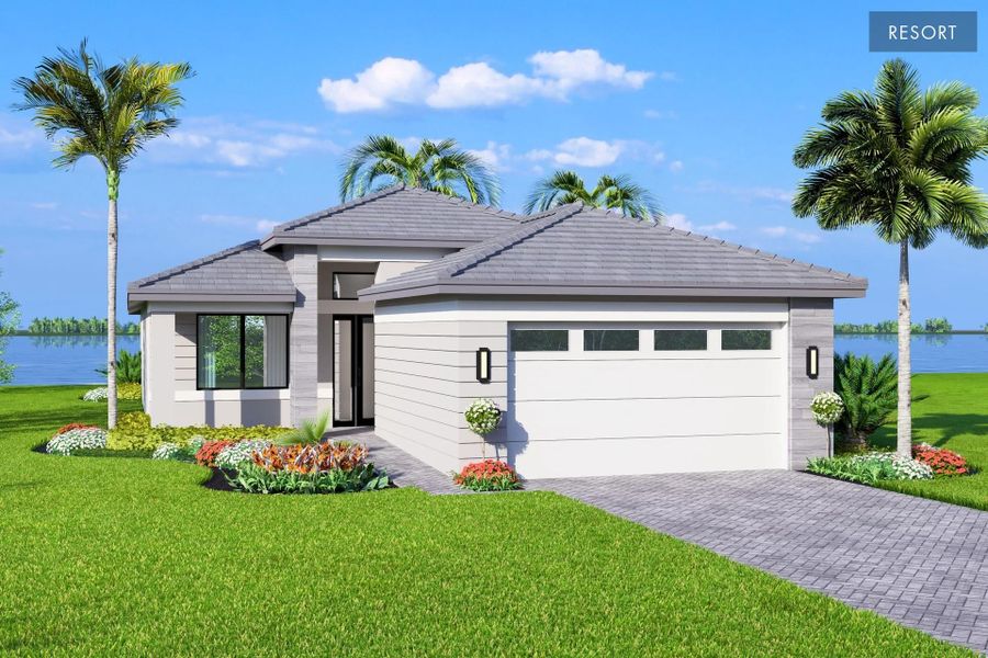 Representative exterior photo of a completed home built from the Savona by GL Homes in Valencia Vista at Riverland, Port St. Lucie, FL (Image 2). Representative exterior photo of a completed home built from the Savona by GL Homes in Valencia Vista at Riverland, Port St. Lucie, FL (Image 2).