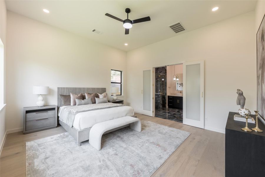 Furnished interior view inside a new home in , Houston (Image 36).