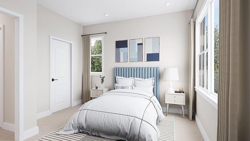 Furnished interior view inside a new home in Archer Row, Charlotte (Image 25).