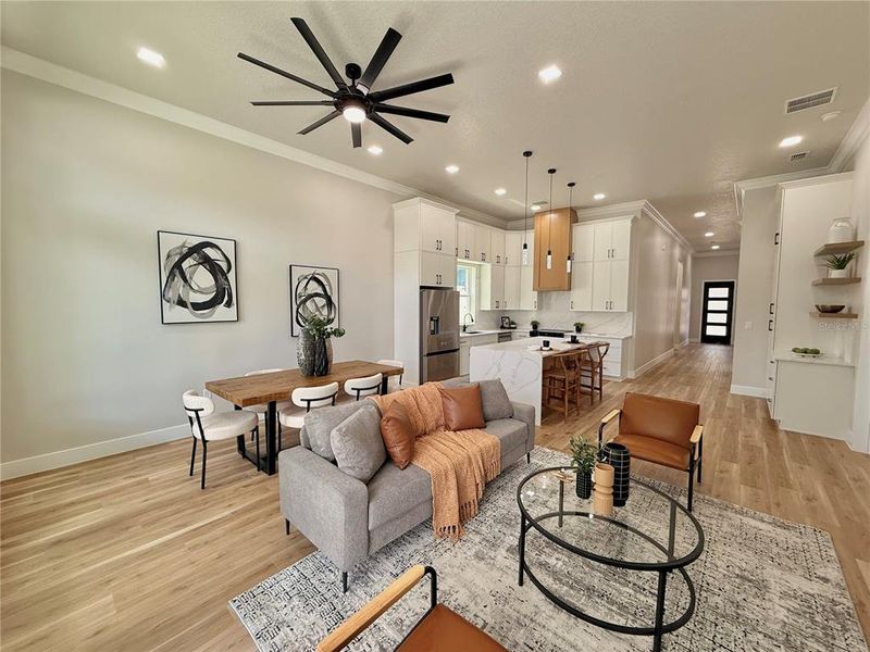 Furnished interior view inside a new home in , Orlando (Image 32).