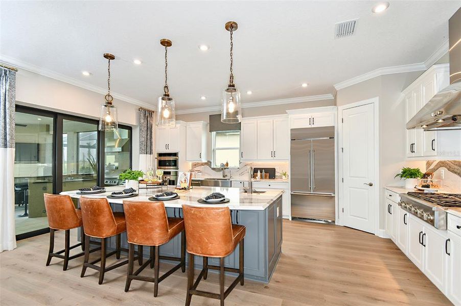Furnished interior view inside a new home in Esplanade at Skye Ranch, Sarasota (Image 9). Furnished interior view inside a new home in Esplanade at Skye Ranch, Sarasota (Image 9).