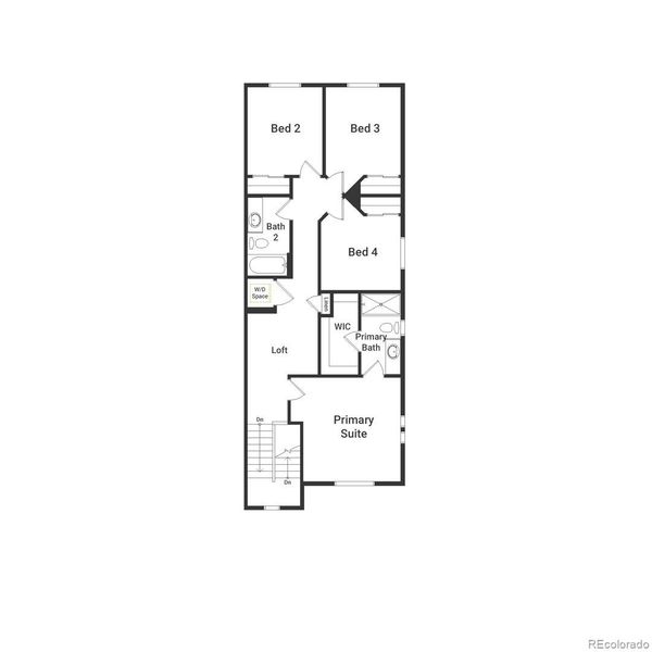 2D floor plan layout of this home in , Aurora, CO (Image 4).
