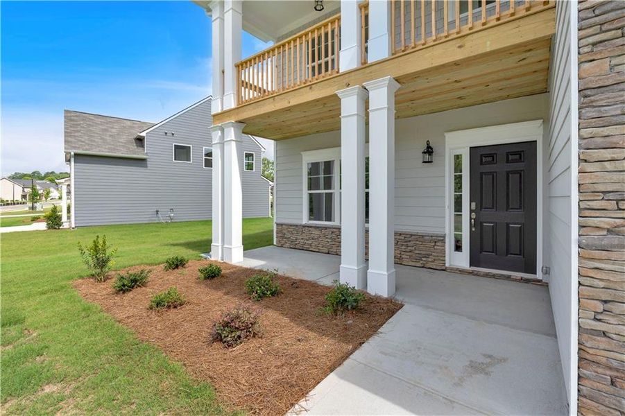 Exterior details and patio area of a home in Maple Village, Adairsville (Image 22).