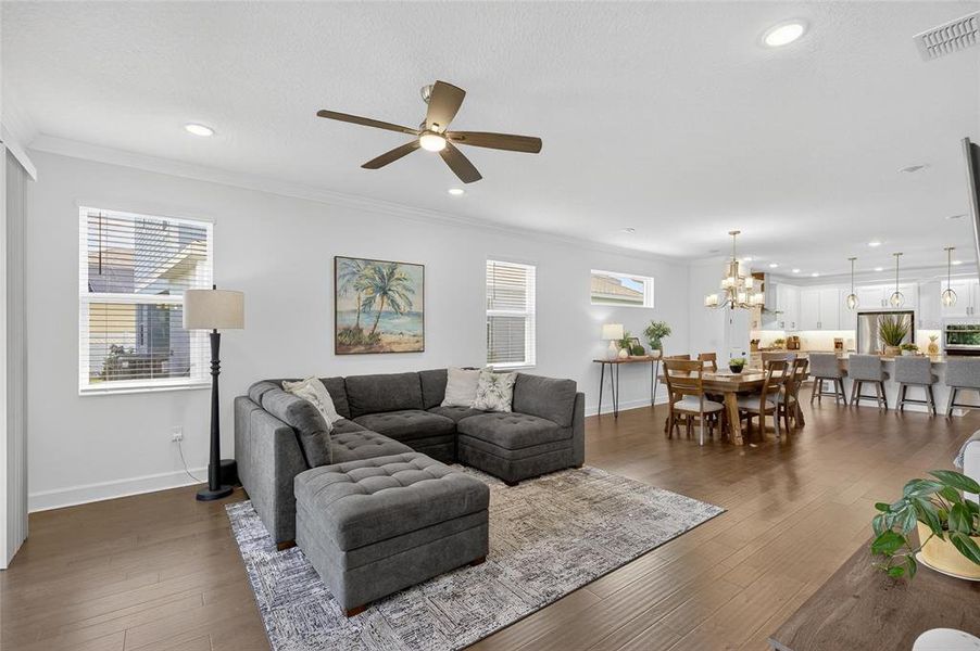 Furnished interior view inside a new home in Marisol Pointe at MiraBay Florida Series, Apollo Beach (Image 37).