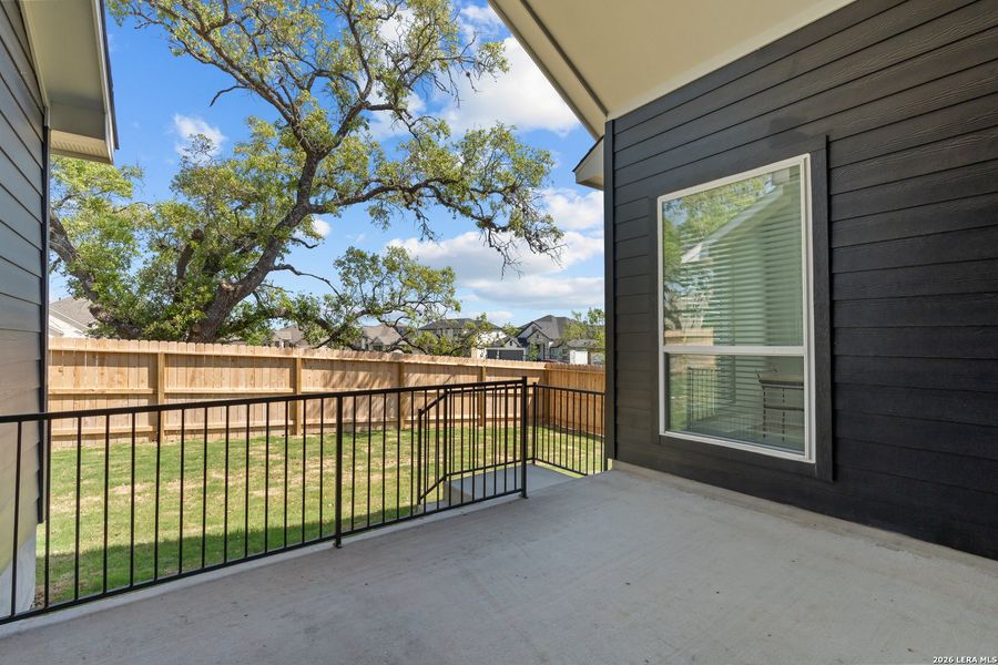 Exterior details and patio area of a home in The Reserve at Potranco Oaks, Castroville (Image 26). Exterior details and patio area of a home in The Reserve at Potranco Oaks, Castroville (Image 26).