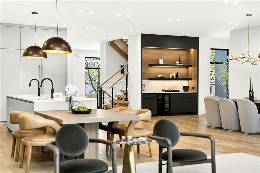 Furnished interior view inside a new home in , Atlanta (Image 15).