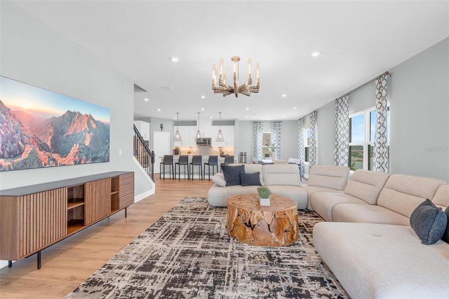 Furnished interior view inside a new home in Bella Terra, Clermont (Image 58).