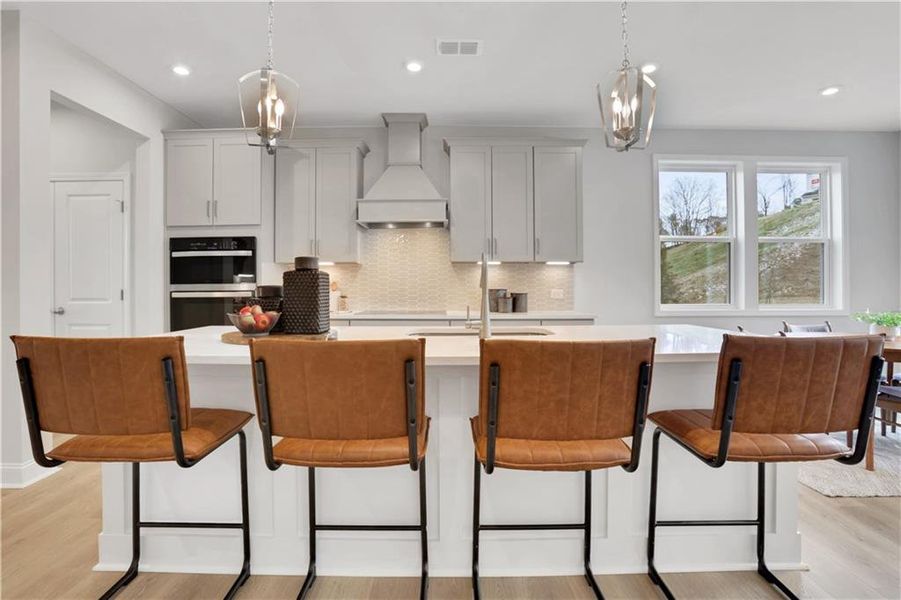 Furnished interior view inside a new home in Hopewell Reserve, Cumming (Image 17).