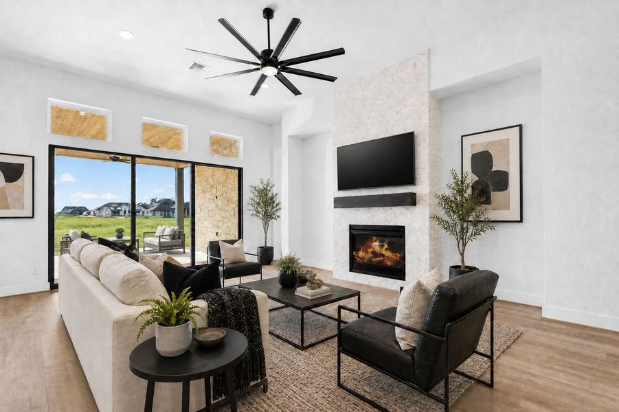 Furnished interior view inside a new home in Leander Estates, Leander (Image 7).