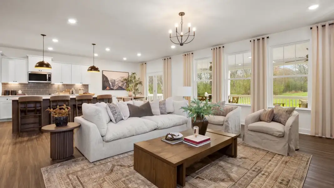 Furnished interior view inside a new home in Blake Pond, Lillington (Image 9). Furnished interior view inside a new home in Blake Pond, Lillington (Image 9).