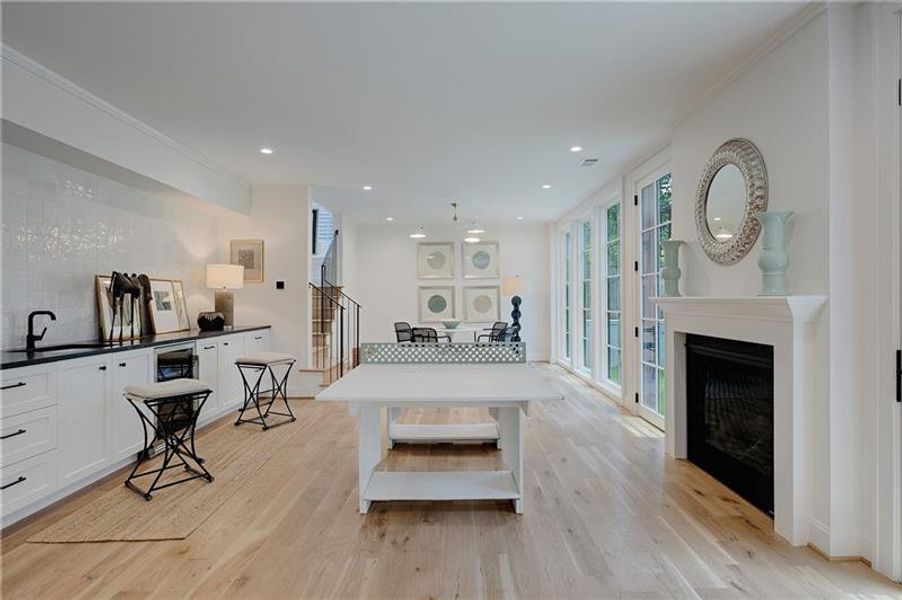 Furnished interior view inside a new home in , Atlanta (Image 75).