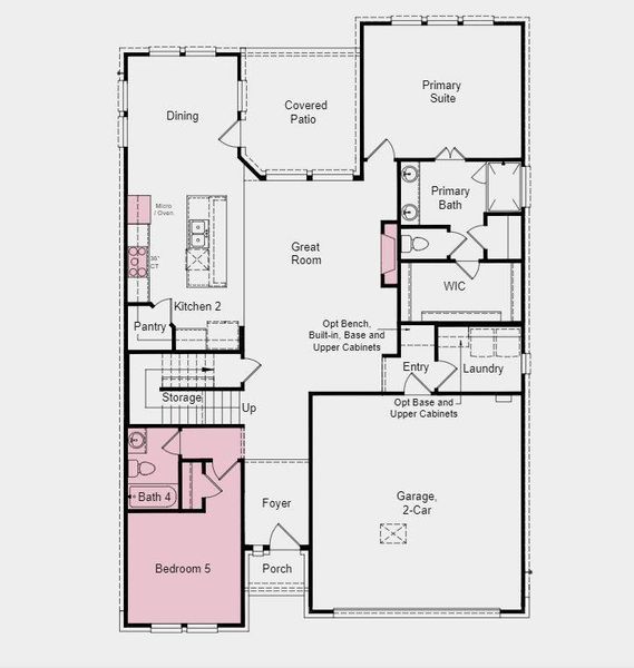 Structural options include: gourmet kitchen 2, bed 5 and bath 4.