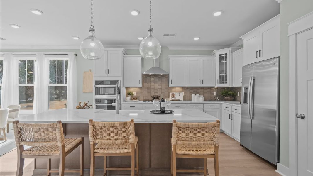 Furnished interior view inside a new home in Creeks at Midway, Anderson (Image 10).
