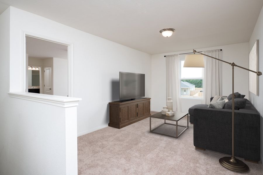 Representative furnished interior of a home built from the Spectra by Starlight Homes in Agave Trails, Buckeye (Image 7). Representative furnished interior of a home built from the Spectra by Starlight Homes in Agave Trails, Buckeye (Image 7).