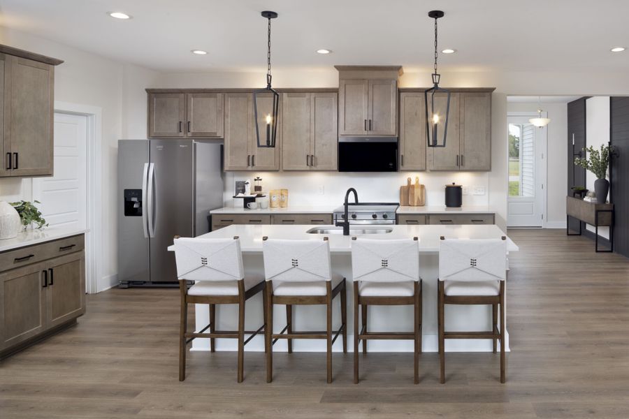 Representative furnished interior of a home built from the Allegheny by Mattamy Homes in Fox Field Farms, Broadway (Image 11).