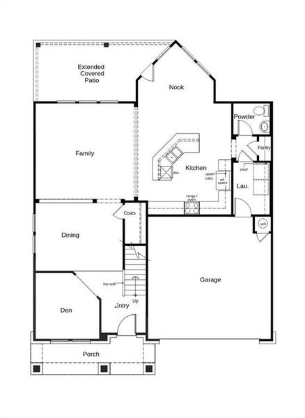 This floor plan features 3 bedrooms, 2 full baths, 1 half bath and over 2,700 square feet of living space.