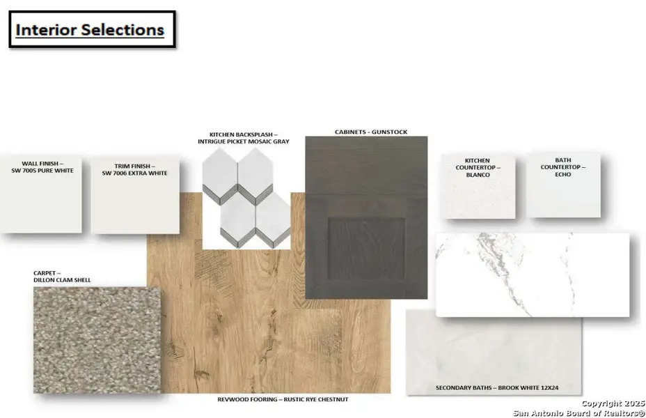 Sample of building materials used in homes in Davis Ranch, San Antonio (Image 5). Sample of building materials used in homes in Davis Ranch, San Antonio (Image 5).
