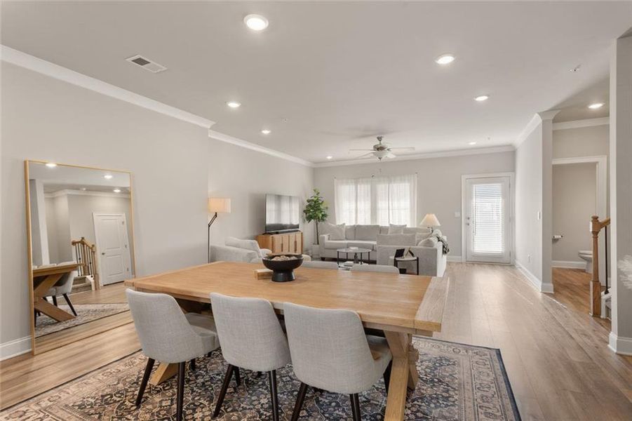 Furnished interior view inside a new home in Terrace at Riverview Landing, Smyrna (Image 27).