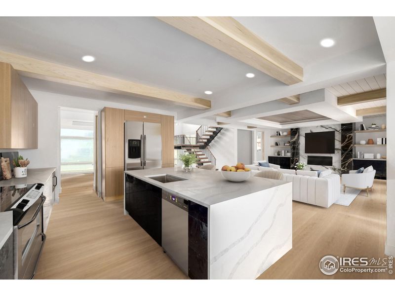 Furnished interior view inside a new home in , Denver (Image 14).
