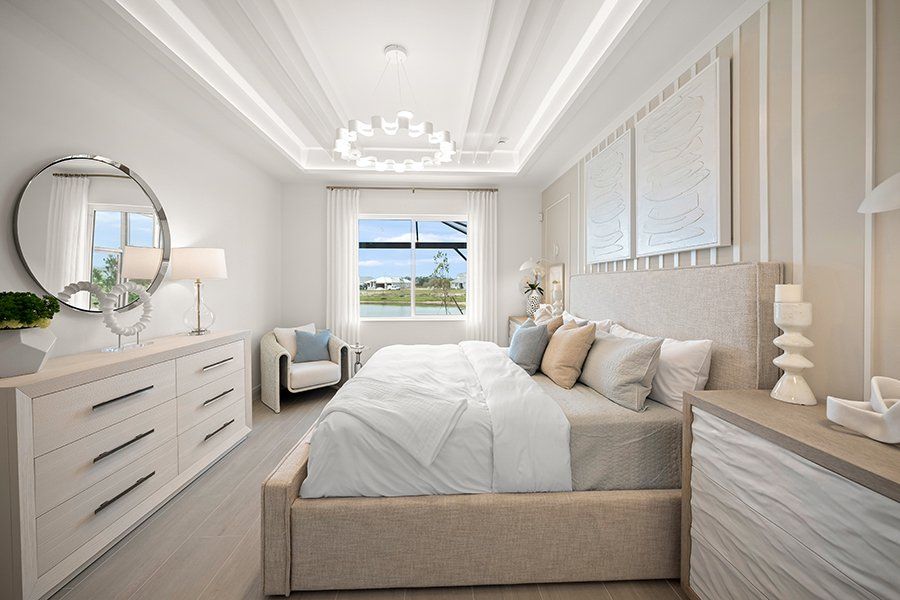 Representative furnished interior of a home built from the Mooring by Homes by Towne in Shellstone at Waterside, Sarasota (Image 12). Representative furnished interior of a home built from the Mooring by Homes by Towne in Shellstone at Waterside, Sarasota (Image 12).
