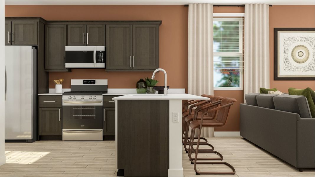 Furnished interior in a model home at Asante: Discovery 2.1 & 2.13 in Surprise (Image 32).