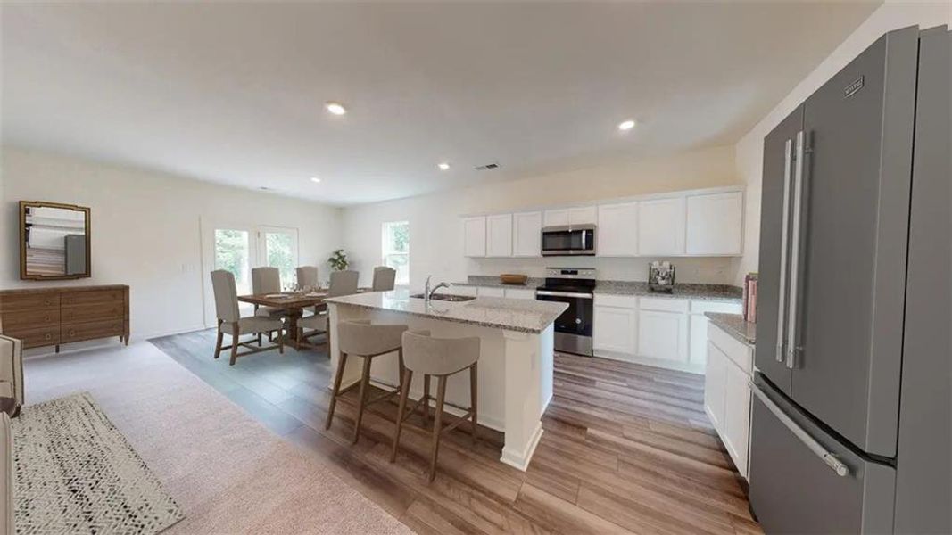 Furnished interior view inside a new home in Silverton, Dacula (Image 9).
