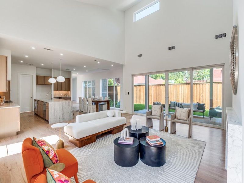 Furnished interior view inside a new home in , Dallas (Image 6). Furnished interior view inside a new home in , Dallas (Image 6).