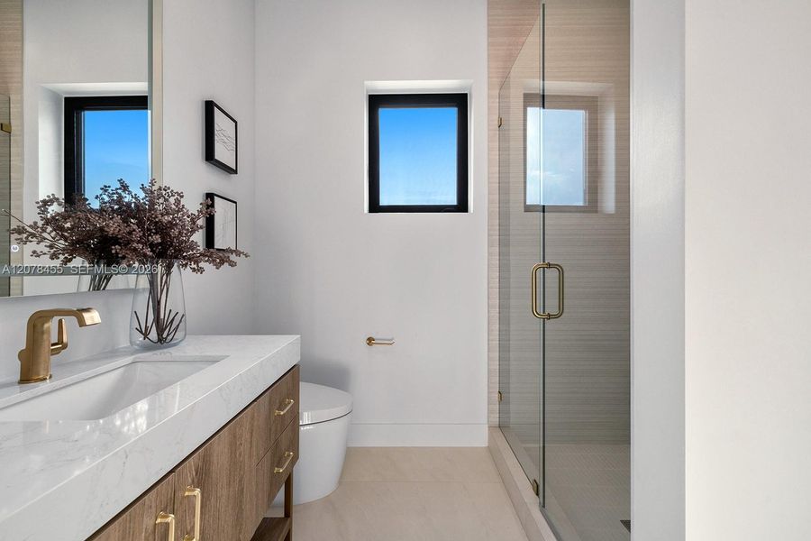 Furnished interior view inside a new home in , Boca Raton (Image 44).