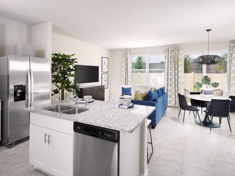 Furnished interior view inside a new home in Cagan Crossings West, Clermont (Image 5).