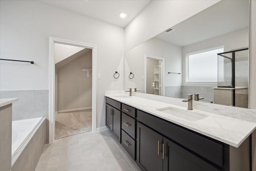Furnished interior view inside a new home in Elyson, Katy (Image 9).