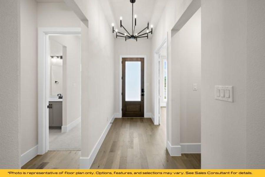 Representative unfurnished interior of a home built from the Vail by Stonefield Homes in Heath Golf and Yacht Club, Rockwall (Image 23).