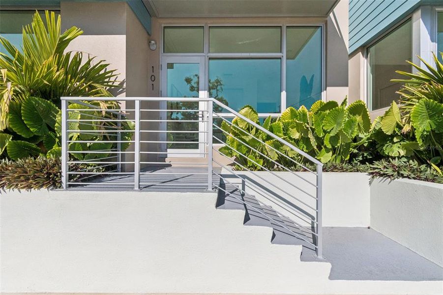 Exterior details and patio area of a home in , Sarasota (Image 29).