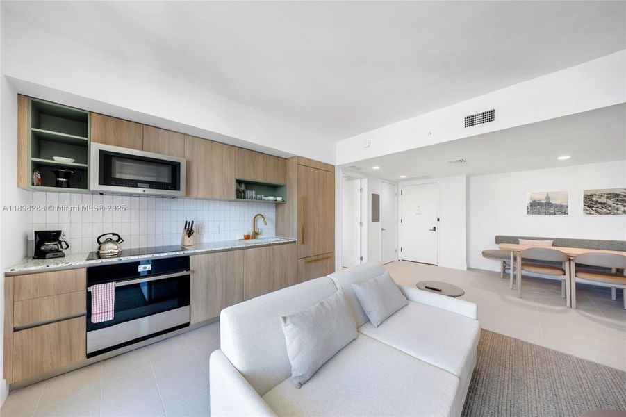 Furnished interior view inside a new home in , Miami (Image 28).