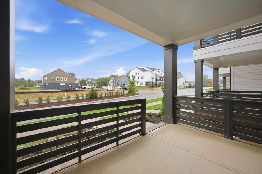 Exterior details and patio area of a home in Allen Park, Raleigh (Image 4).