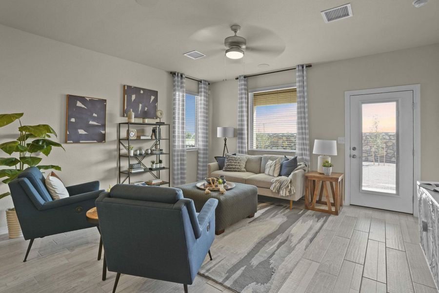 Furnished interior view inside a new home in Campo Del Sol, El Paso (Image 3).