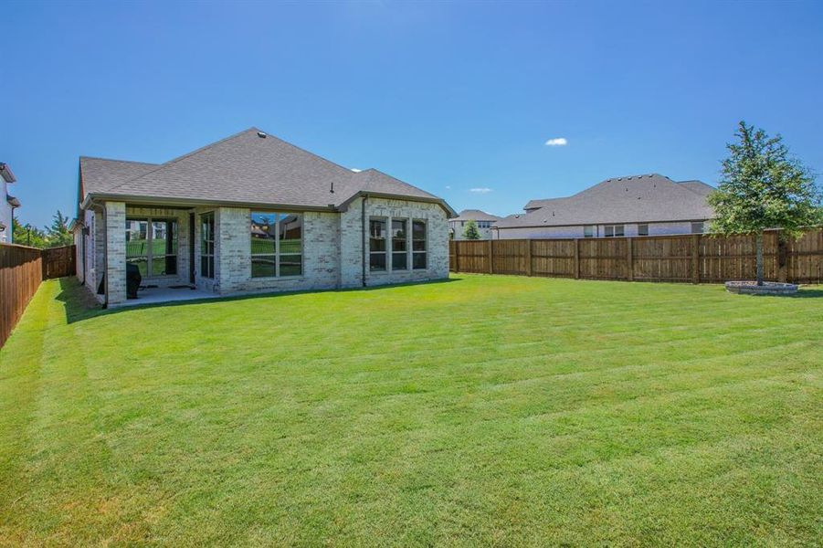 Exterior details and patio area of a home in , Midlothian (Image 4). Exterior details and patio area of a home in , Midlothian (Image 4).