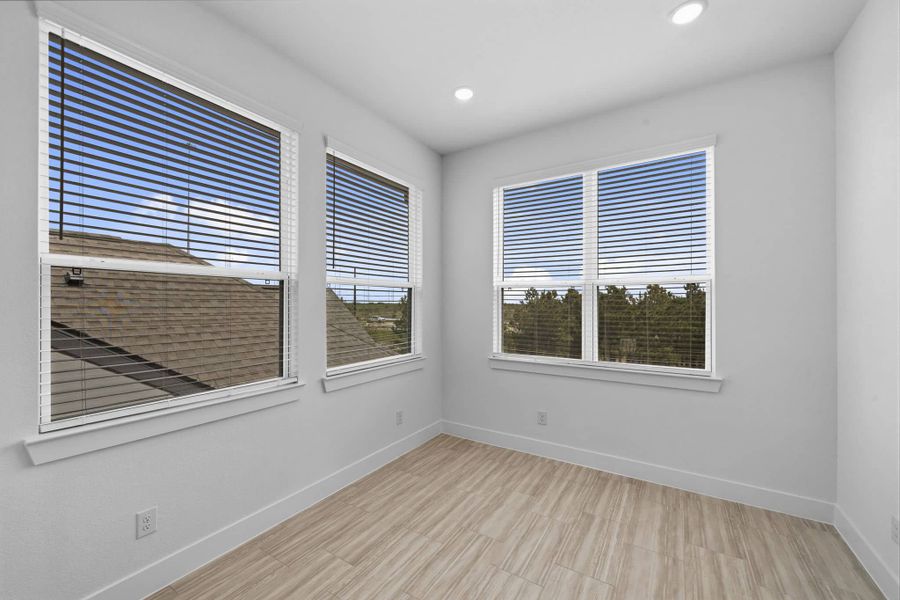 Spacious, unfurnished interior of a new home in Bridgeland, Cypress (Image 27).