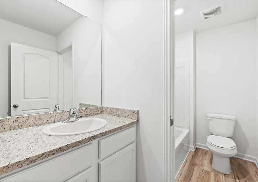 Spacious secondary bathroom