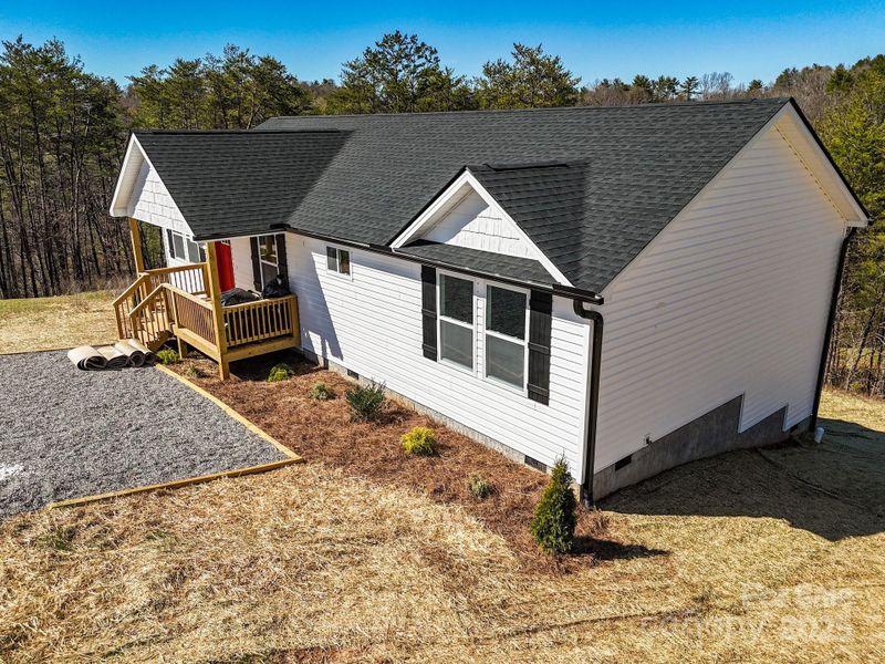 Exterior details and patio area of a home in , Weaverville (Image 23). Exterior details and patio area of a home in , Weaverville (Image 23).