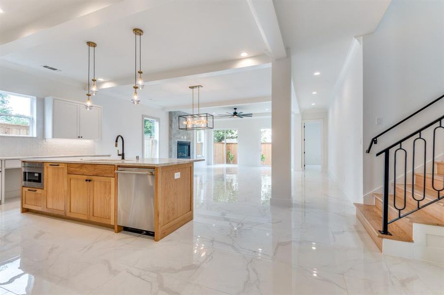 Furnished interior view inside a new home in , Dallas (Image 11).
