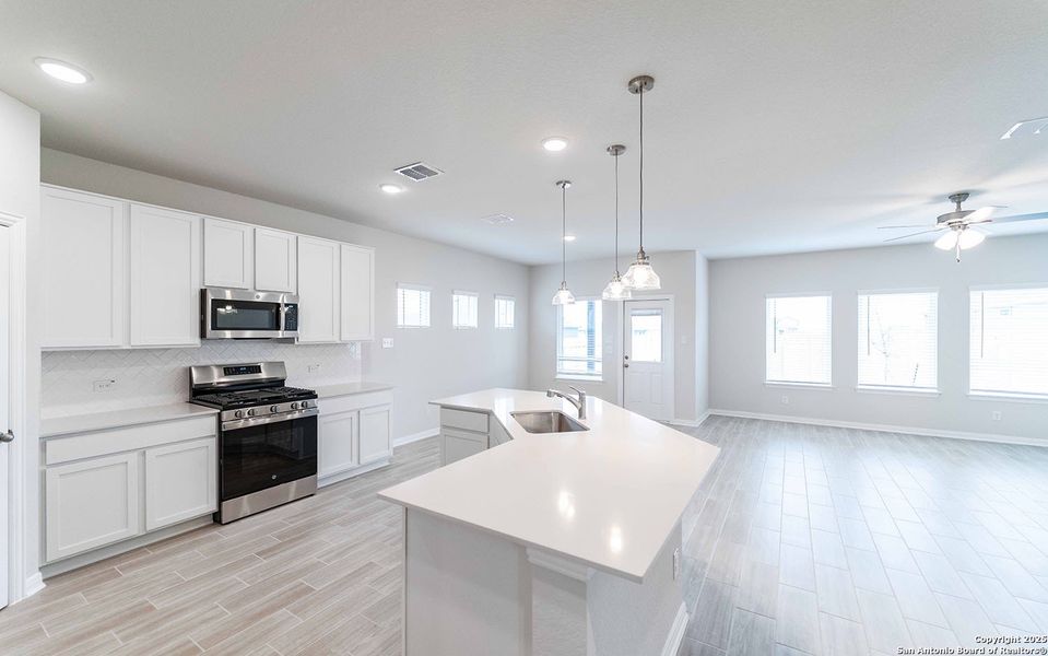 Furnished interior view inside a new home in Morgan Meadows, San Antonio (Image 7). Furnished interior view inside a new home in Morgan Meadows, San Antonio (Image 7).