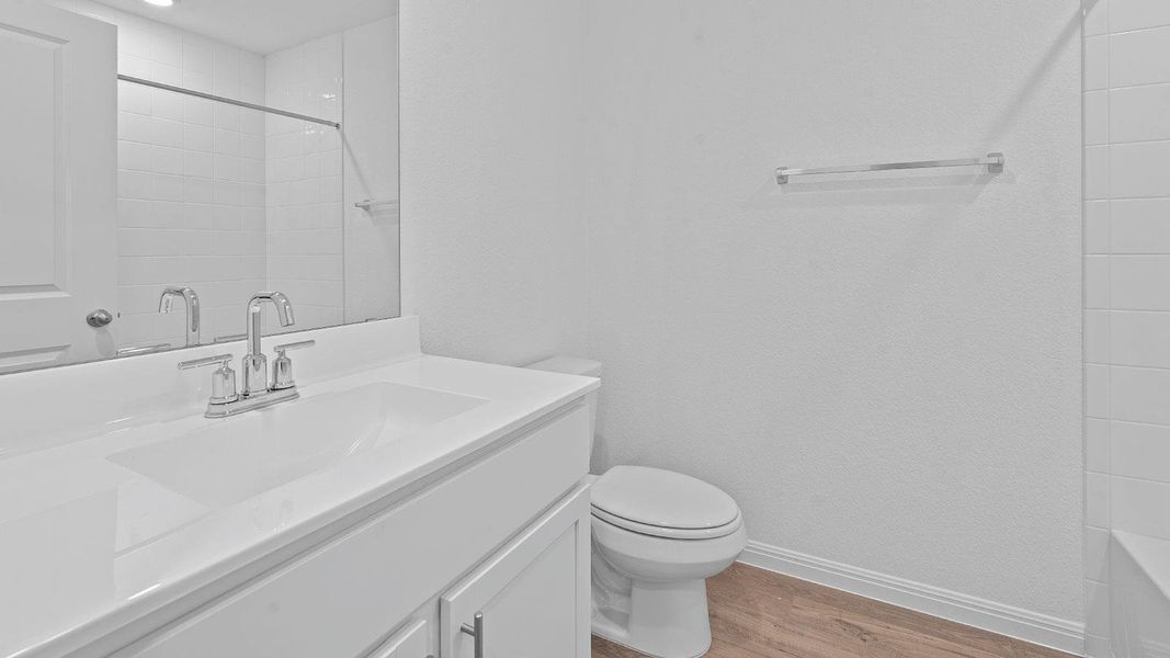 Furnished interior view inside a new home in Prairie Lakes, Buda (Image 12).