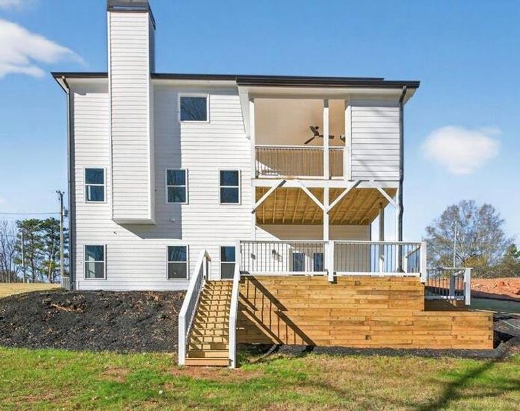 Exterior details and patio area of a home in , Flowery Branch (Image 4).