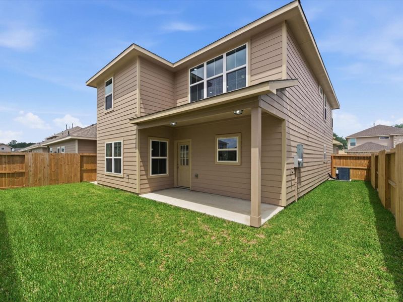 Exterior details and patio area of a home in , Houston (Image 3).