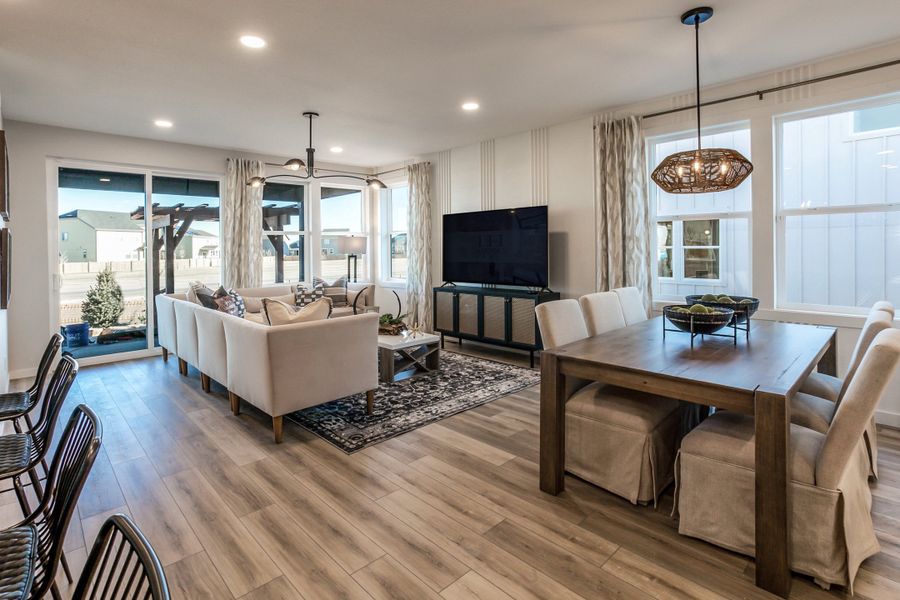 Representative furnished interior of a home built from the Christie by Hartford Homes in Trailside, Timnath (Image 34).